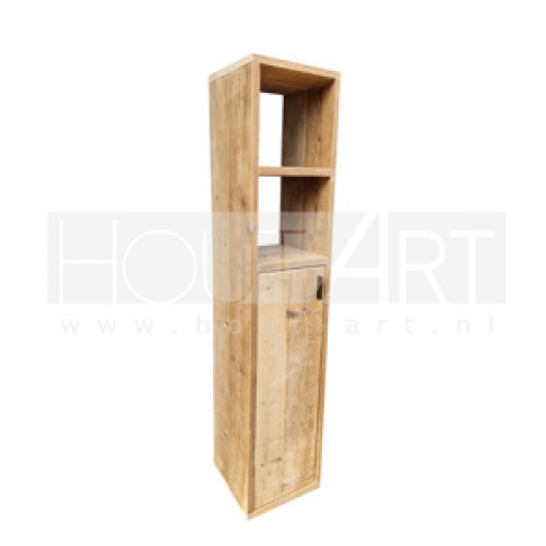 hoge kast dubbele deuren steigerhout hout hout-art schijndel opbergkast houten kast